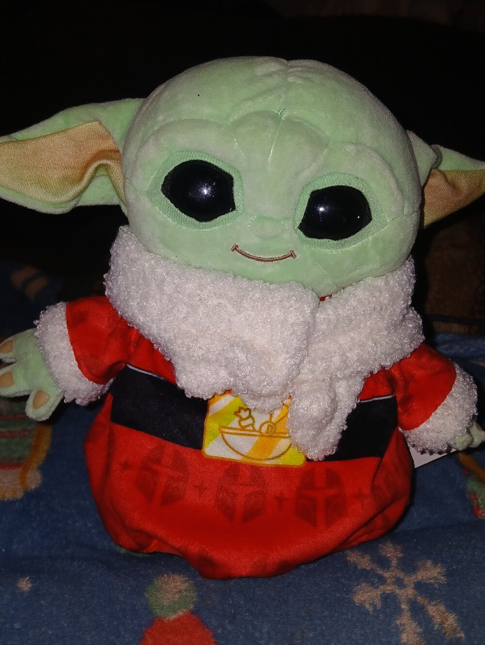 Star Wars Grogu Plush Toy - Light Green Head with Red Outfit